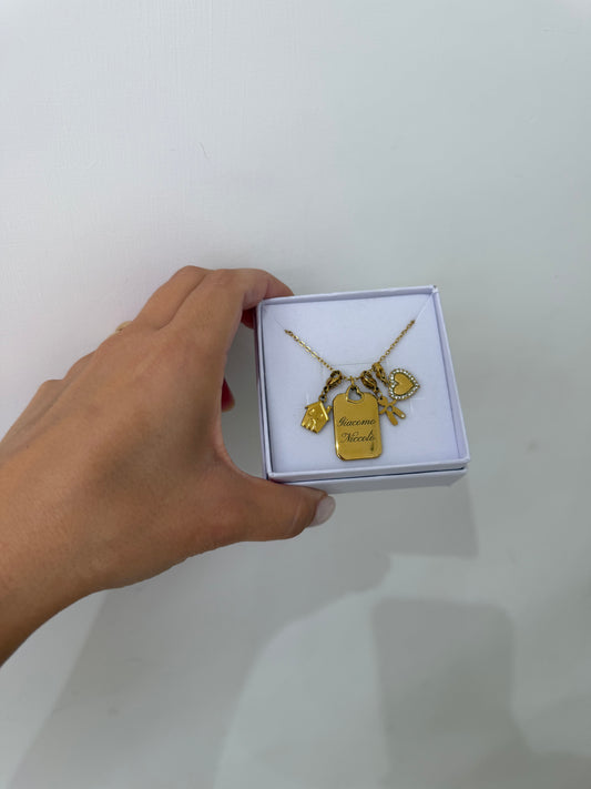 Collana Piastra Cuore
