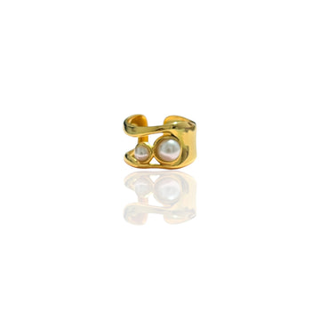 Anello Double Pearl