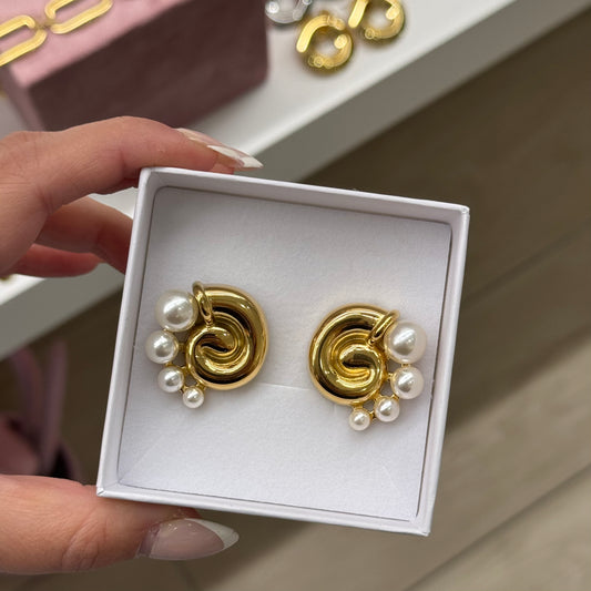 Orecchino Shell Perla