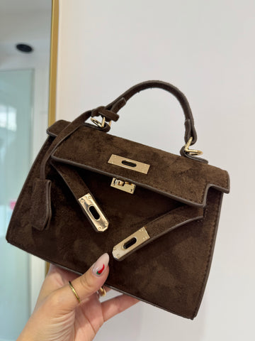 Borsa Kelly Mini eco camoscio