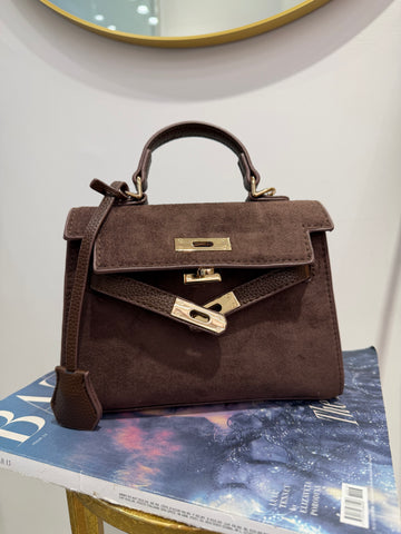 Borsa Kelly Mini camoscio